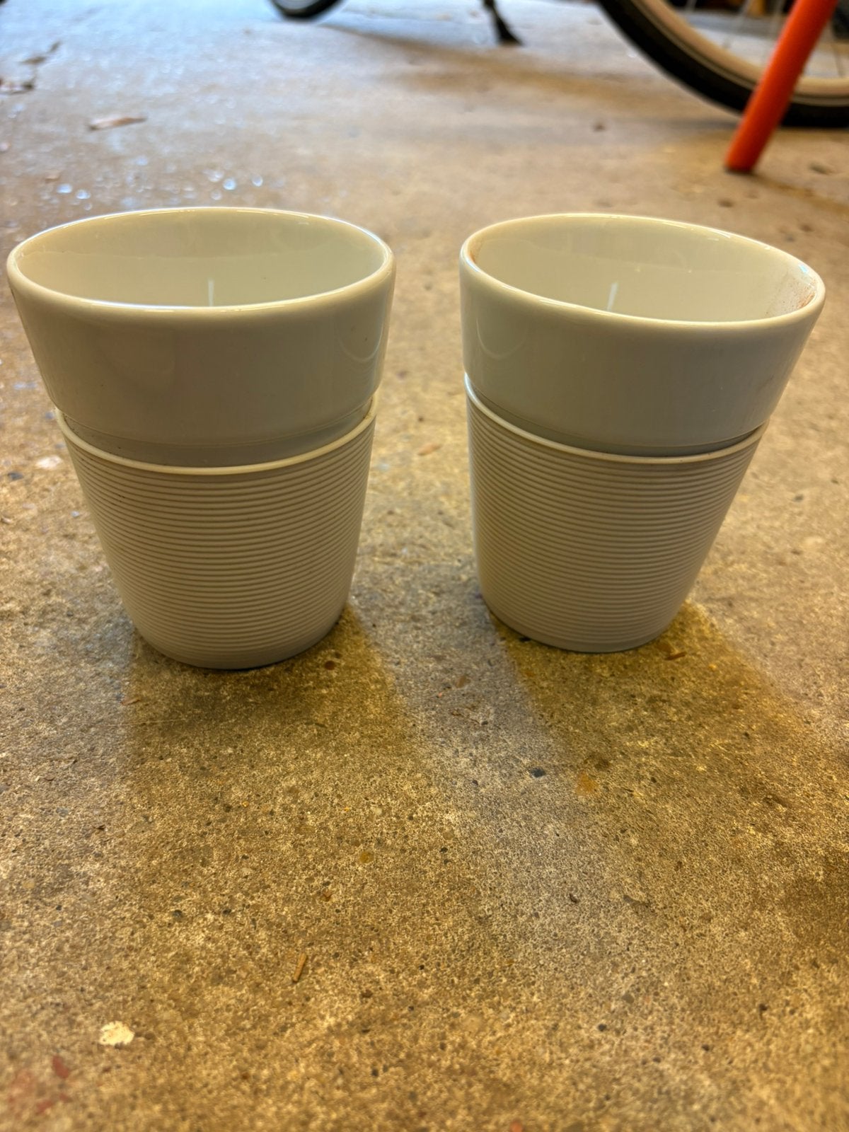 Bodum - koffie beker 2 stuks, Ophalen of Verzenden, Zo goed als nieuw, Wit, Bodum