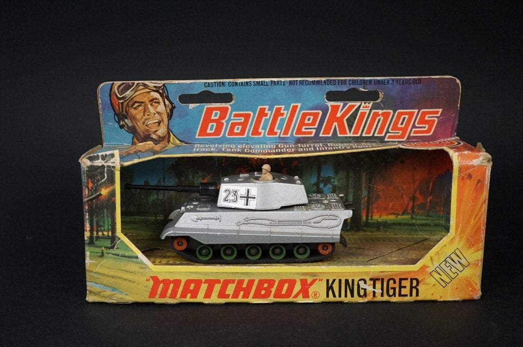 Matchbox Duitse King tiger tank - 1974 - TOP vintage, Ophalen of Verzenden