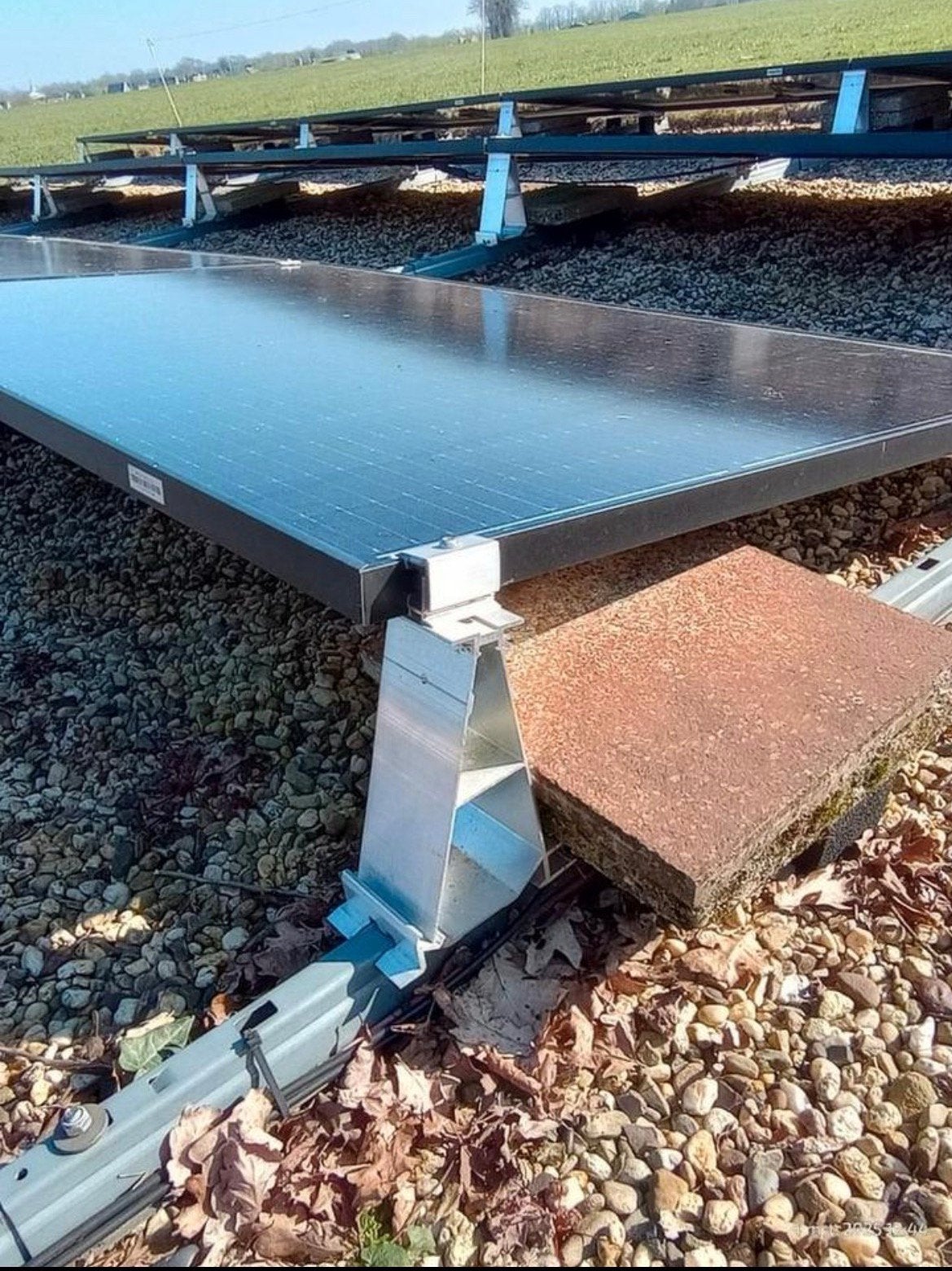 Steunen voor 20 zonnepanelen constructie veldopstelling, Ophalen, Zo goed als nieuw