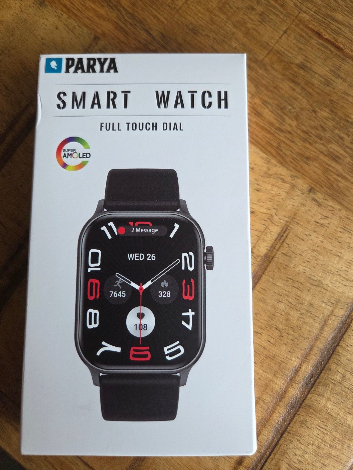 Nieuwe Parya Smartwatch - Full Touch Dial, Ophalen, Parya, Zwart, Nieuw