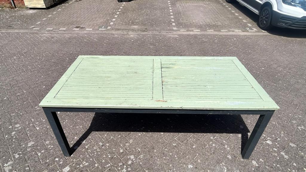 Bois le Duc tuintafel 200x100x75cm, Ophalen, Gebruikt, Rechthoekig, Hout