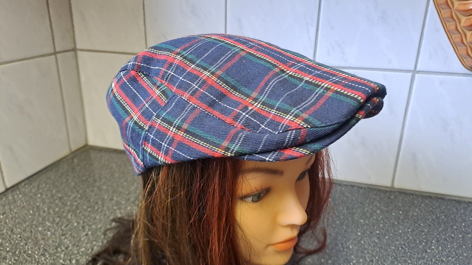 vintage geruite pet in Schotse stijl, Kleding | Heren, Hoeden en Petten, Ophalen of Verzenden, 58 of 59 cm (L, 7¼ of ⅜ inch), N.v.t