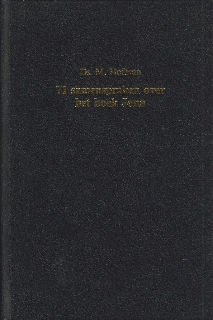 Ds.M.Hofman - 71 samenspraken over het boek Jona, Ophalen of Verzenden, Gelezen
