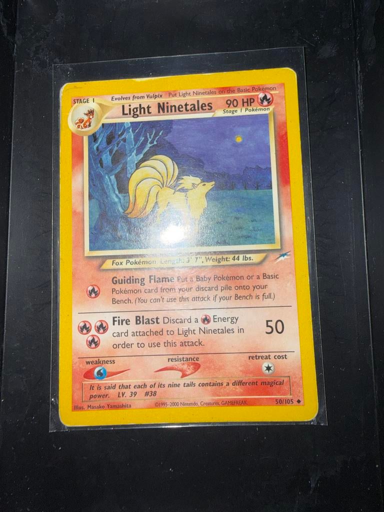 Pokémon Light Ninetales Neo Destiny 50/105, Ophalen of Verzenden, Gebruikt, Losse kaart