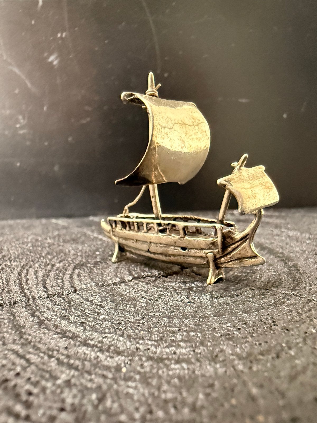 Zilveren Miniatuur Schip - Gedetailleerd Zeilschip, Verzenden, Zilver