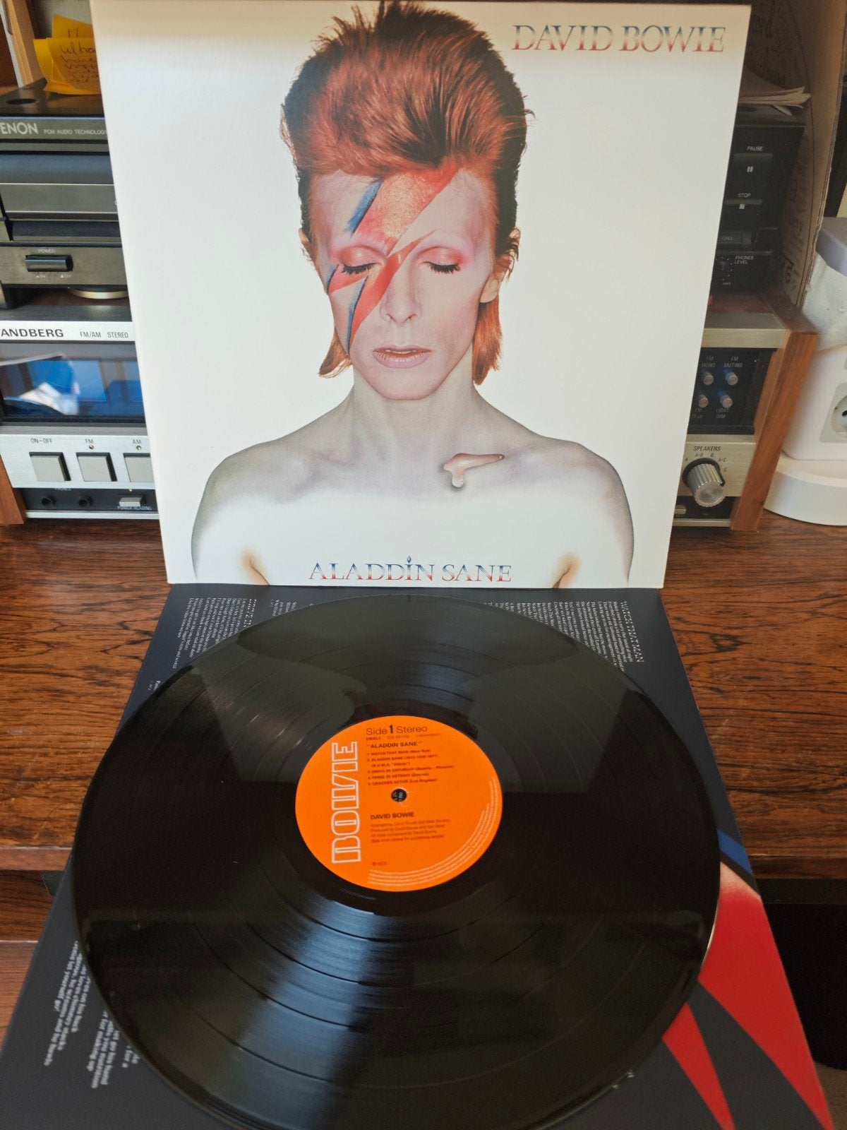 David Bowie - Aladdin Sane LP, Gebruikt, Inclusief binnenhoes, Ophalen of Verzenden, 1970 - 1979