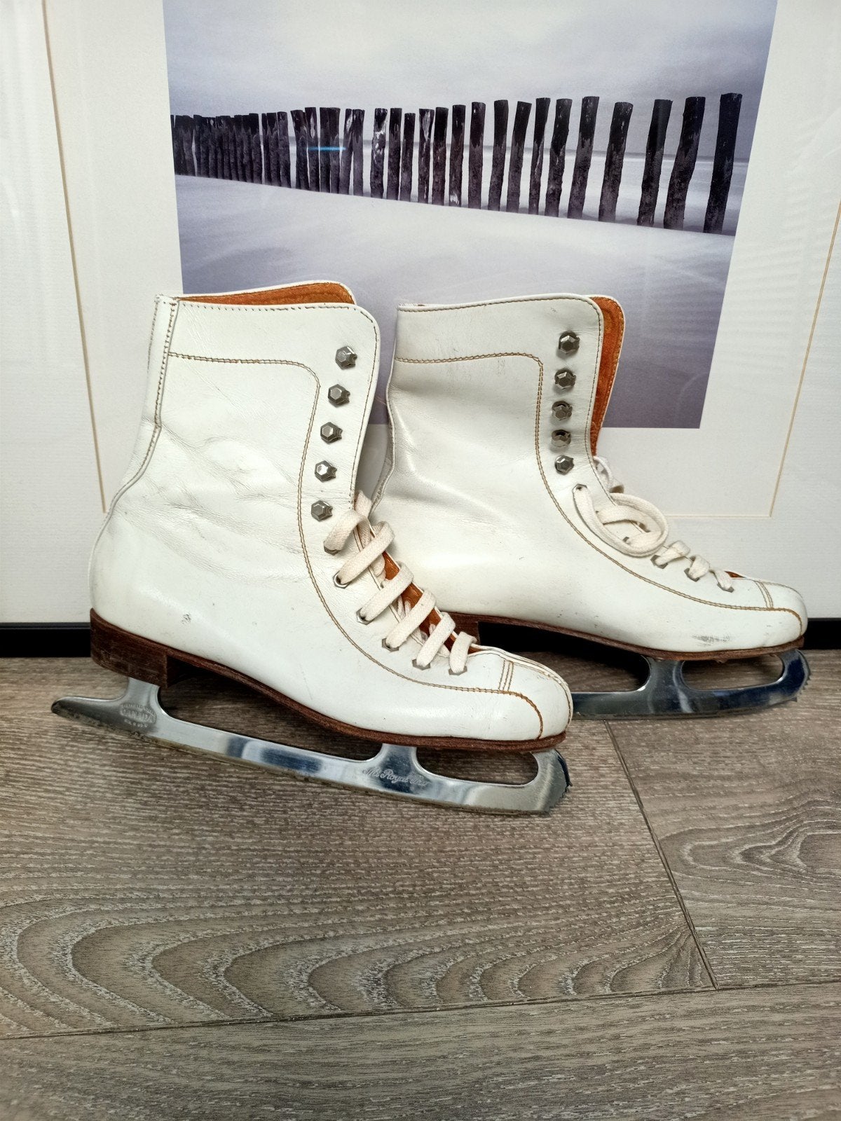 Witte kunstschaatsen - Gebruikt, maar in goede staat, Sport en Fitness, Ophalen, Gebruikt, Kunstschaatsen, Overige merken