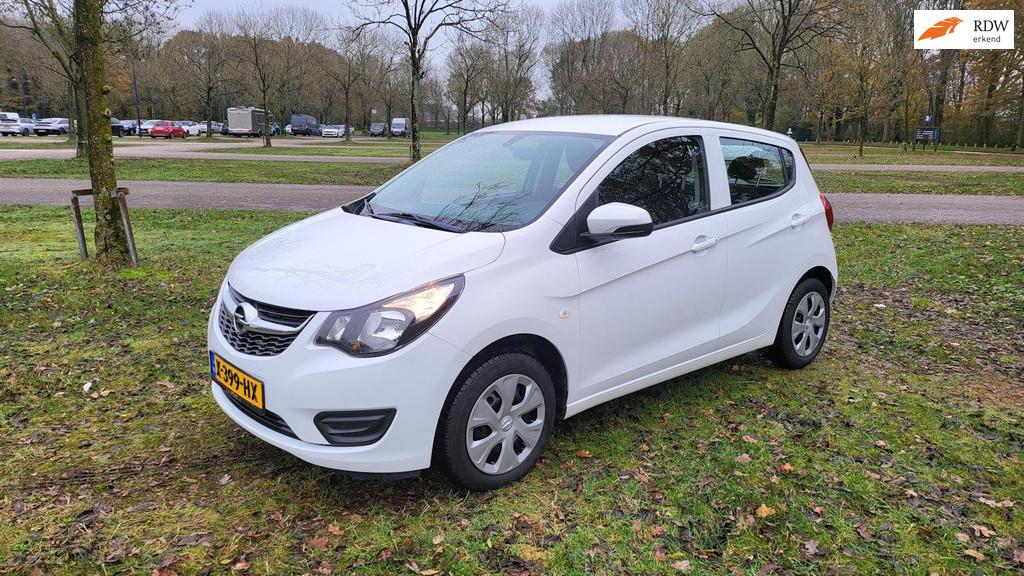 Opel KARL 1.0 ecoFLEX Edition Airco Cruise Contr. Prijs Pakk, Stof, Gebruikt, Euro 6, Wit