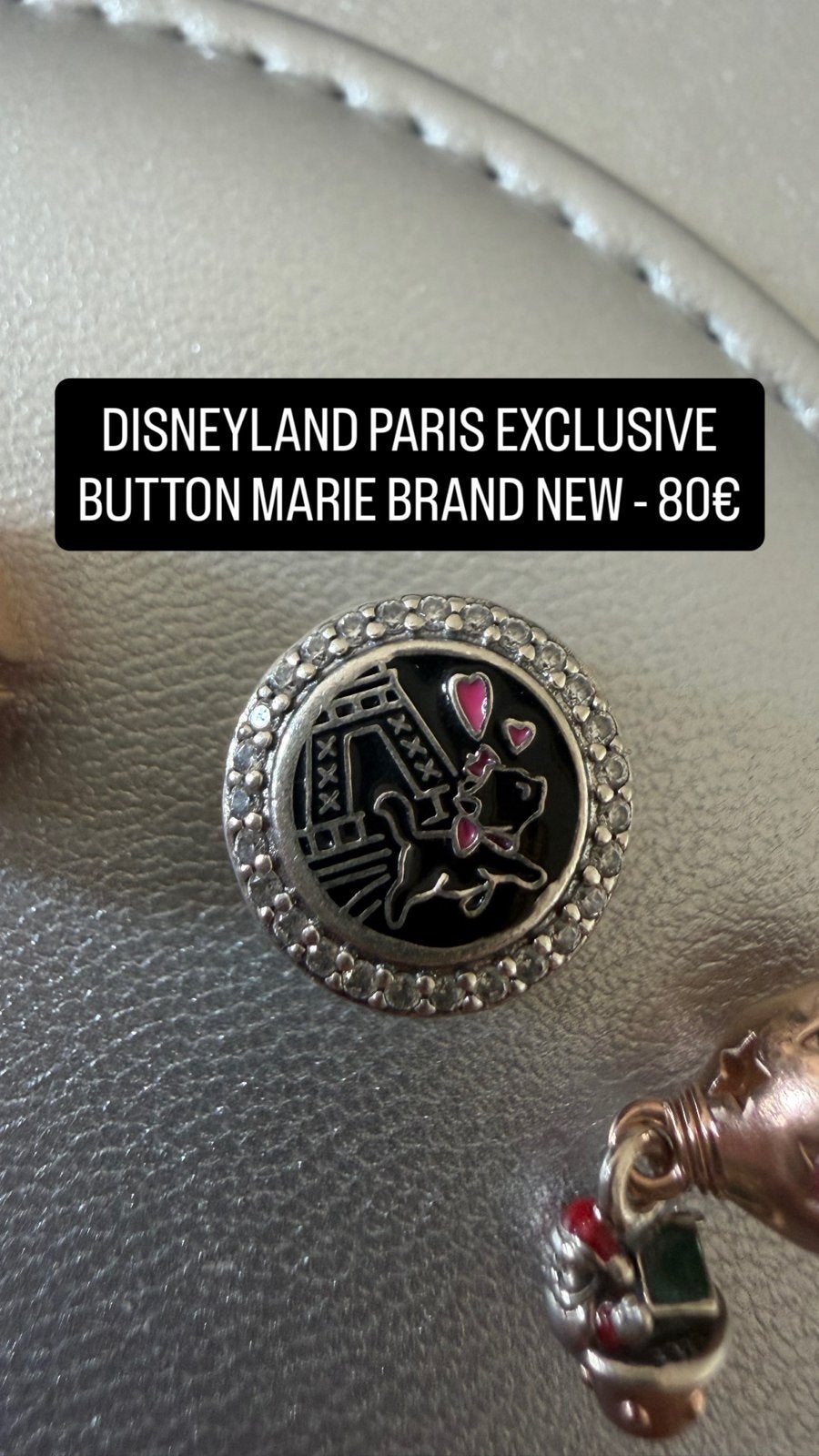 Pandora Disneyland Parijs Aristocats Marie bedel, Sieraden, Tassen en Uiterlijk, Pandora, Nieuw, Ophalen of Verzenden, 1 bedel