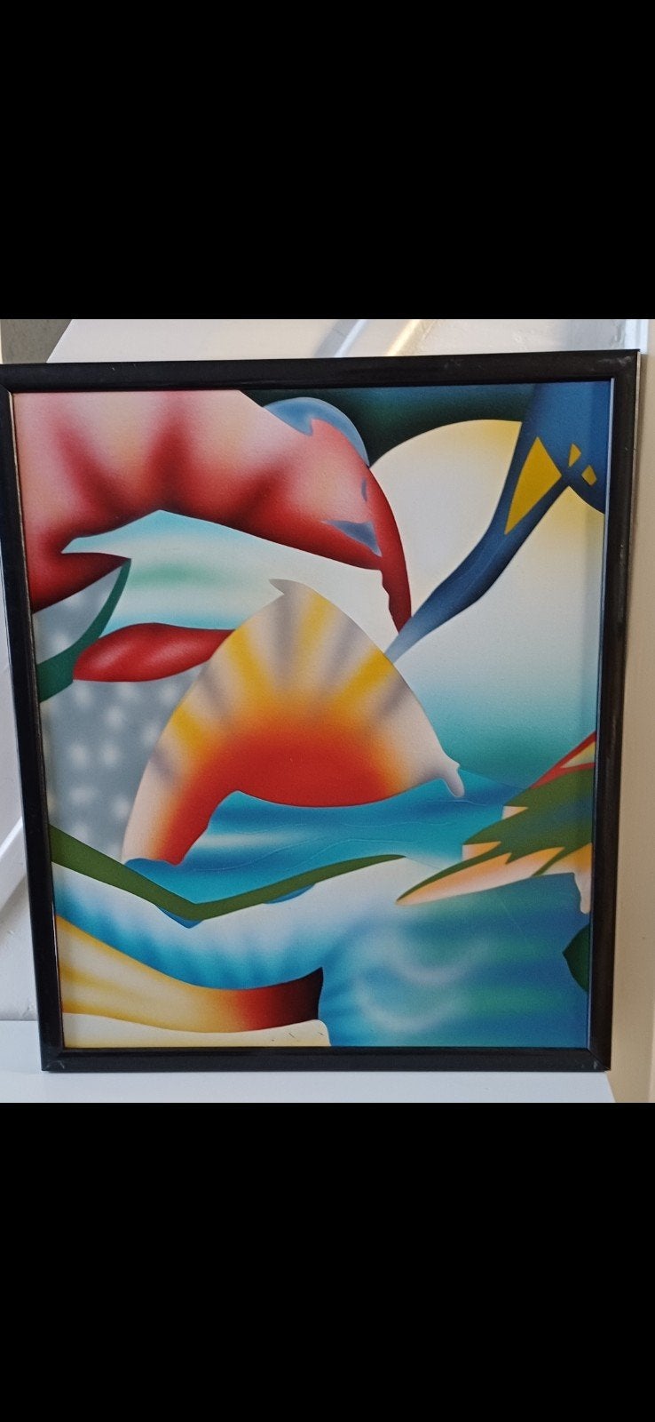 Abstract schilderij B. Williams, Antiek en Kunst, Ophalen of Verzenden