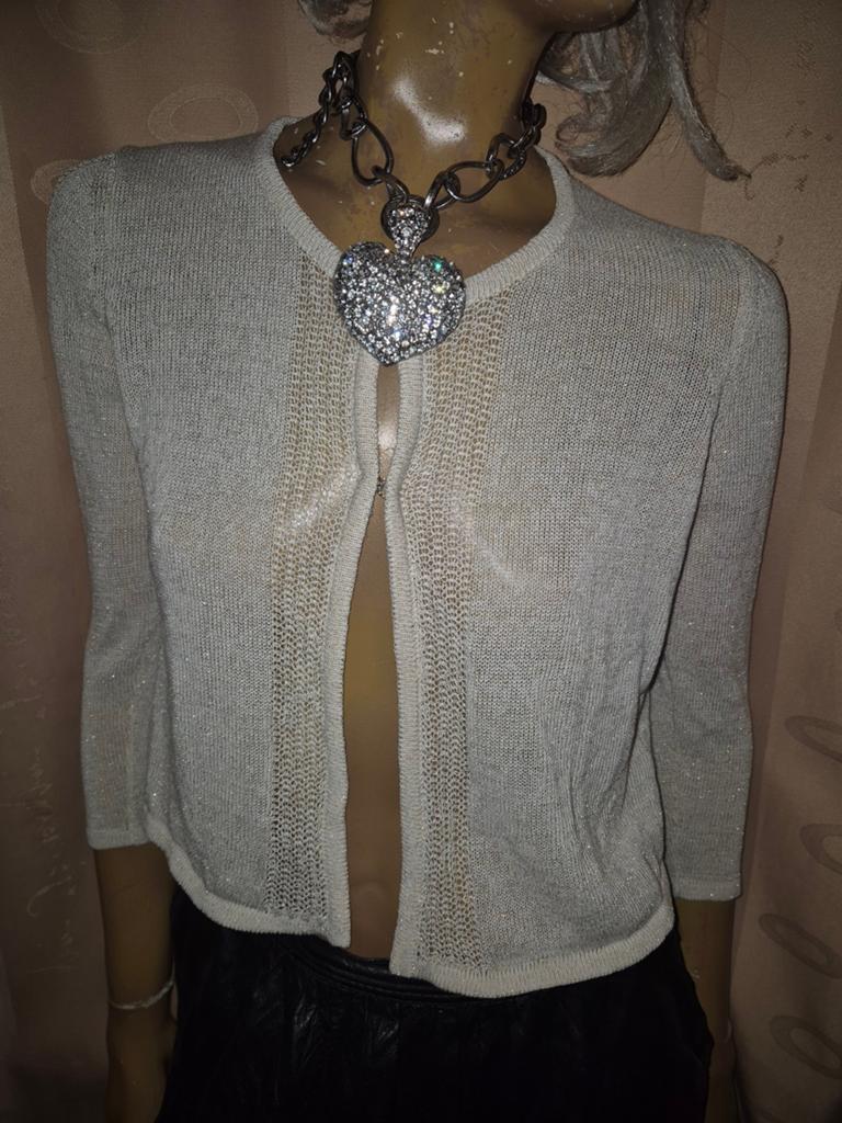 Gouden glitter bolero vestje maat S massimo dutti, Massimo Dutti, Beige, Ophalen of Verzenden, Zo goed als nieuw