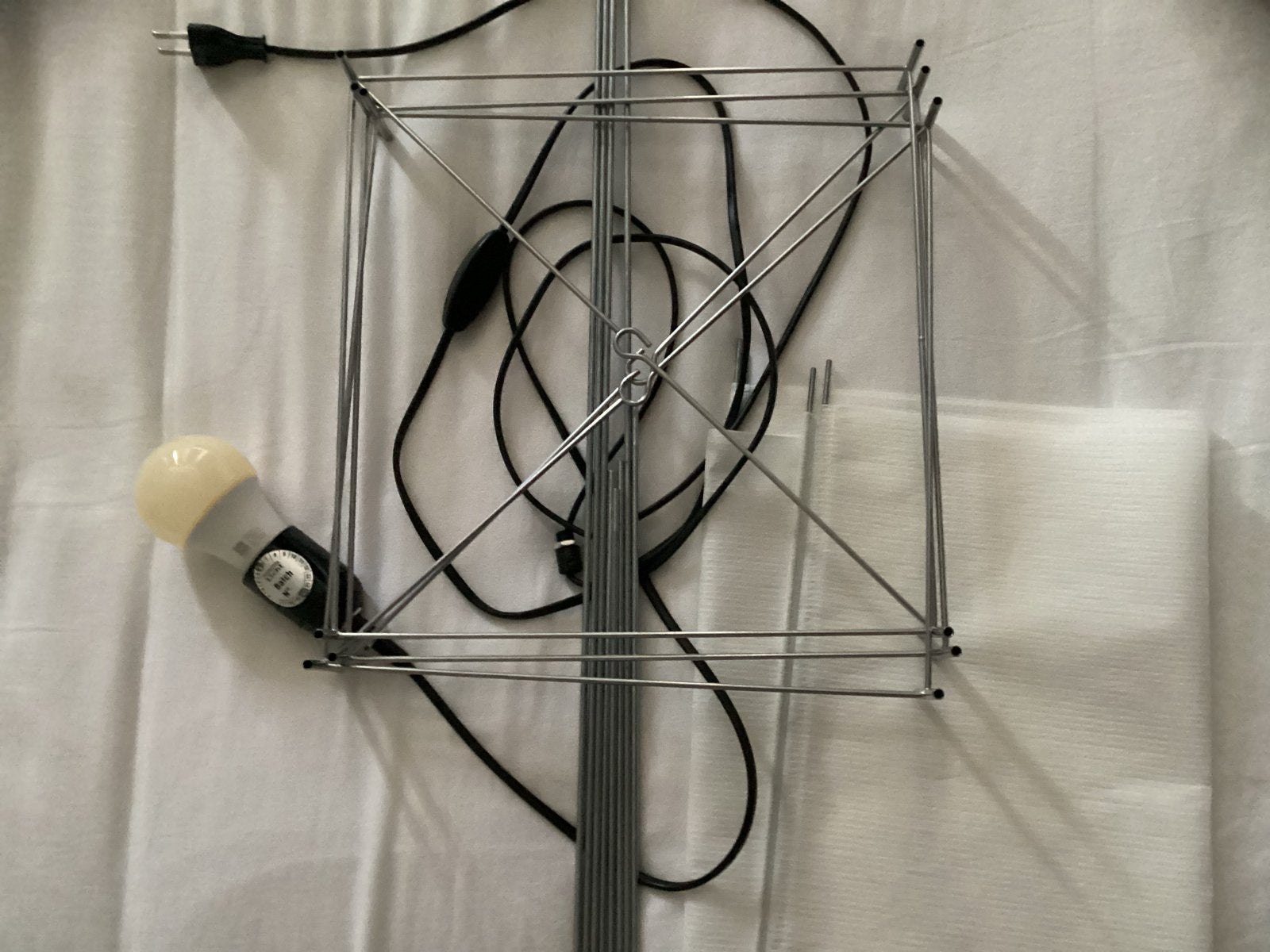 Lotek staande lamp - Dutch Design klassieker, Ophalen, E27 (groot), Zo goed als nieuw, Metaal