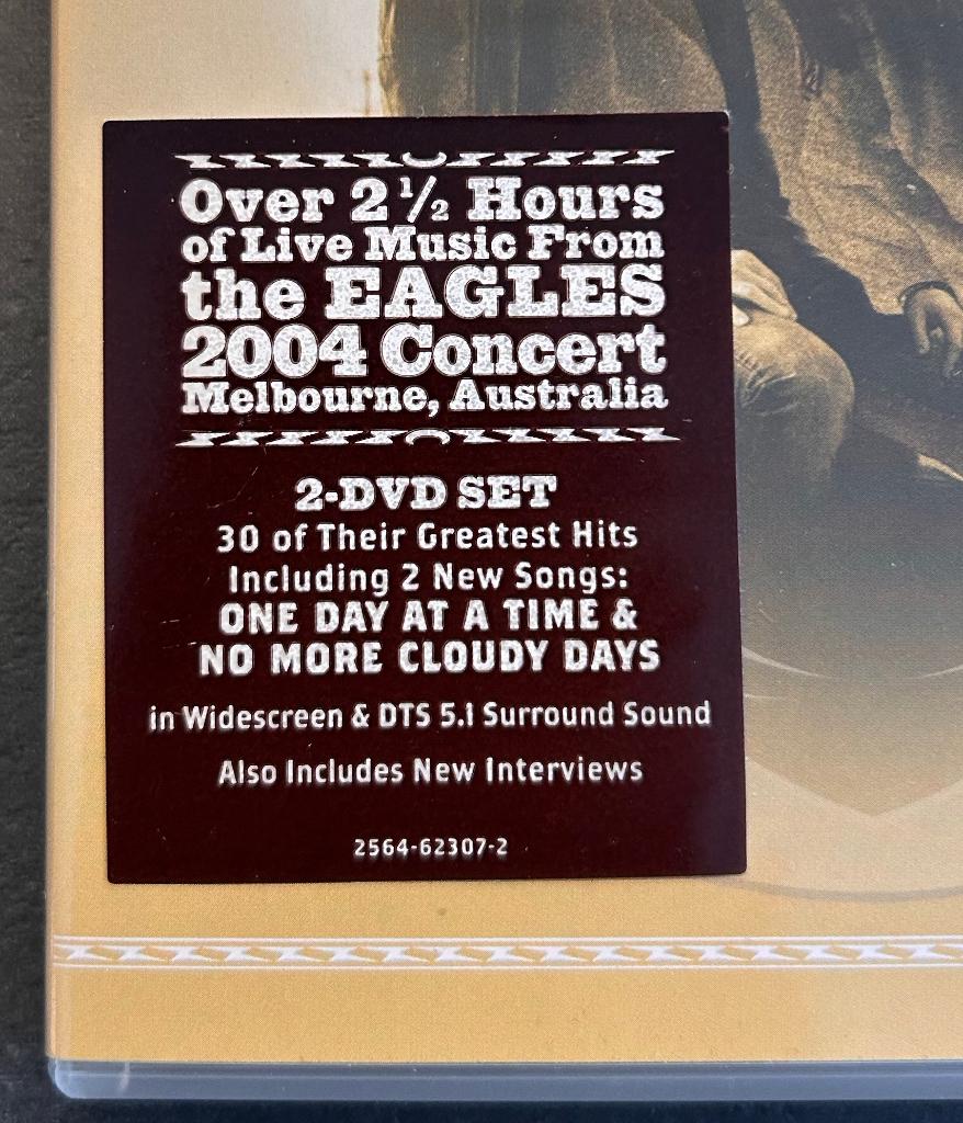 EAGLES - Farewell I Tour: Live in Melbourne ( 2 DVDs ), Vanaf 16 jaar, Ophalen of Verzenden, Zo goed als nieuw
