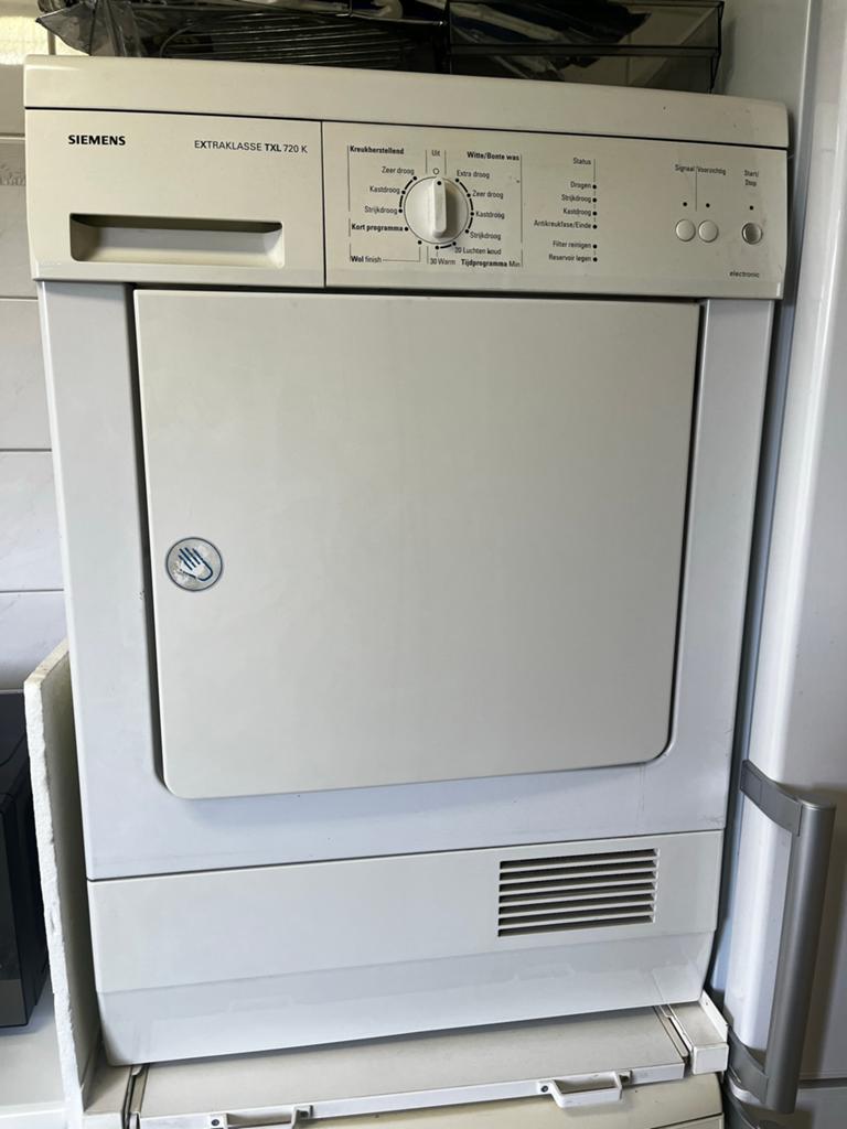 Siemens Condensdroger TXL 720 K - Wit, Ophalen, Wolprogramma, 6 tot 8 kg, Gebruikt