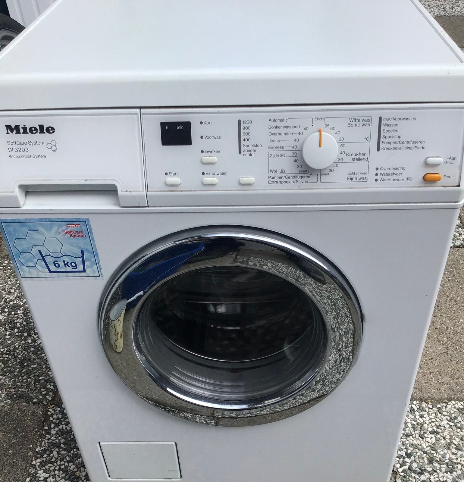Miele wasmachine, Ophalen, Gebruikt, 1200 tot 1600 toeren, 85 tot 90 cm