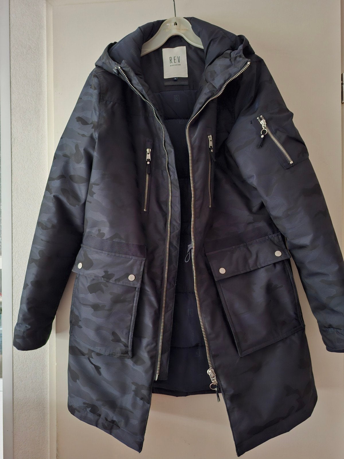 REV Revelation winterjas met camouflageprint, maat M, Zwart, Nieuw, REV Revelation, Ophalen
