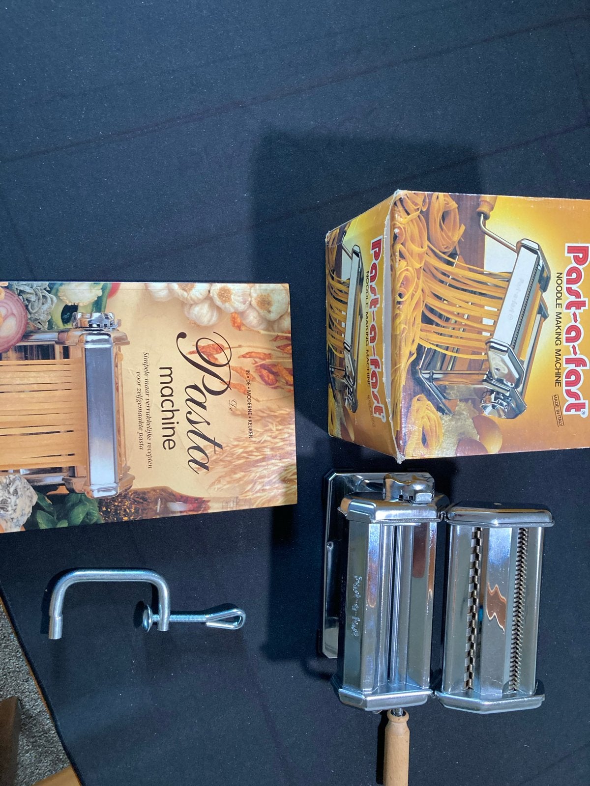 Past-a-fast pastamachine - Zo goed als nieuw, Zilver, Ophalen of Verzenden, Zo goed als nieuw, Metaal
