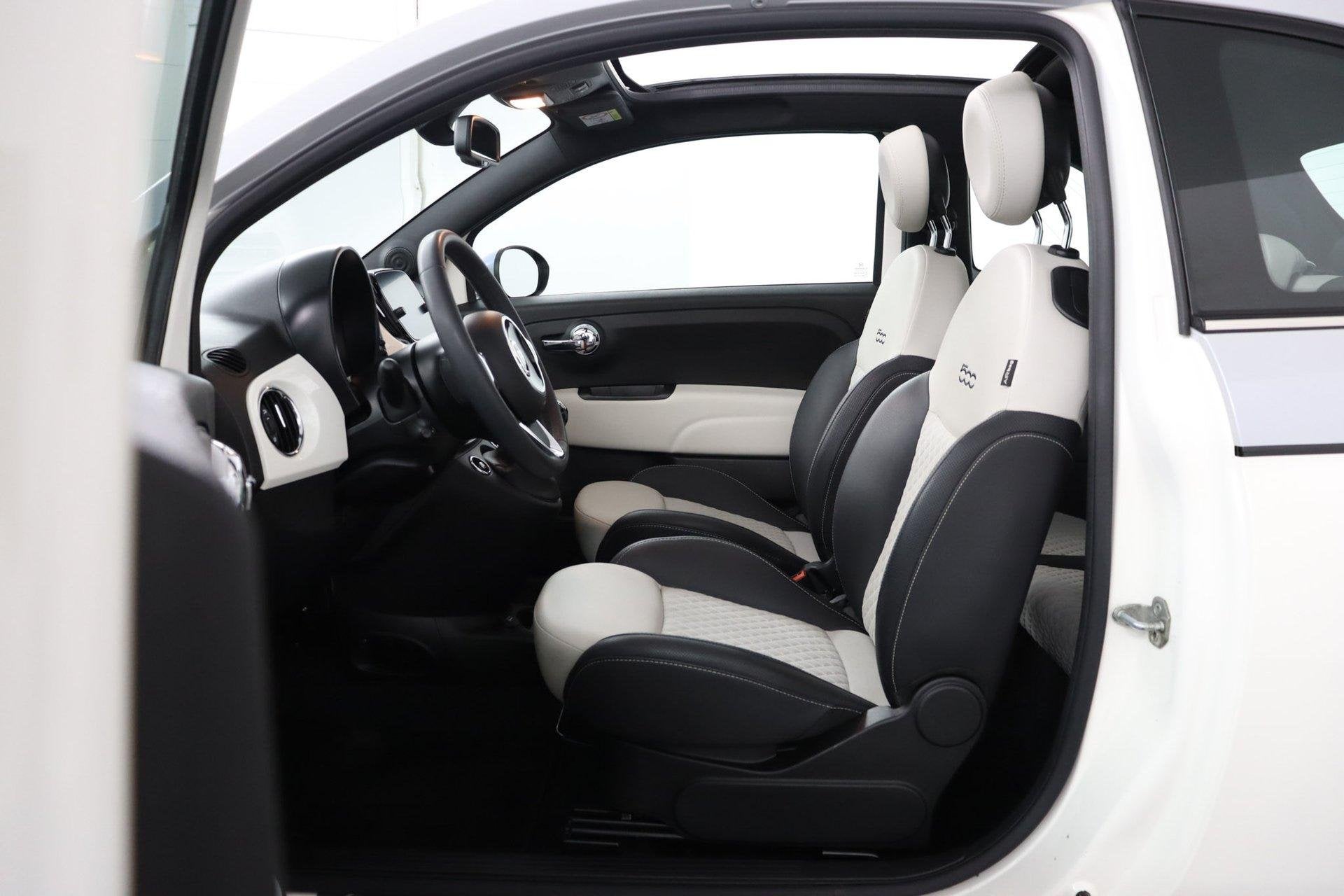 Fiat 500C 1.0 Hybrid Cult CABRIO |NAP|Leder|Cabrio|2tone|Dol, Auto's, Fiat, Voorwielaandrijving, Stof, Euro 6, Cabriolet