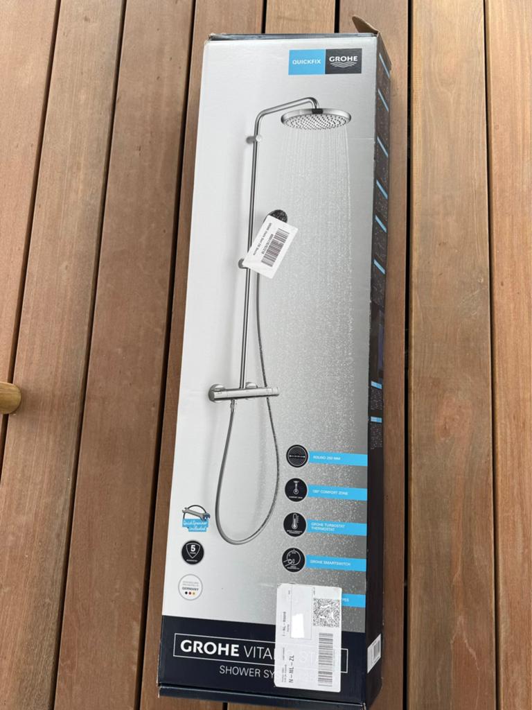 Nieuw in doos! GROHE Vitalio 250 Regendouche - zonder kraan, Doe-het-zelf en Verbouw, Sanitair, Ophalen of Verzenden, Nieuw, Chroom