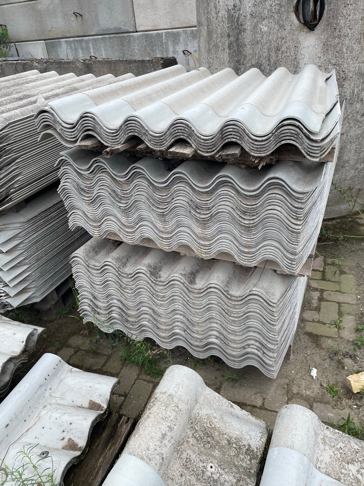 Gebruikte golfplaten, Doe-het-zelf en Verbouw, Ophalen, Overige materialen, Gebruikt, 15 m² of meer