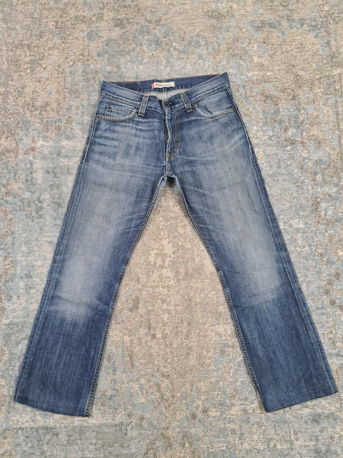 Levi's 506 W32 L30 Straight 100% katoen Bronno3230

Valt te, Blauw, Levi Strauss Nederland, W32 (confectie 46) of kleiner, Ophalen of Verzenden