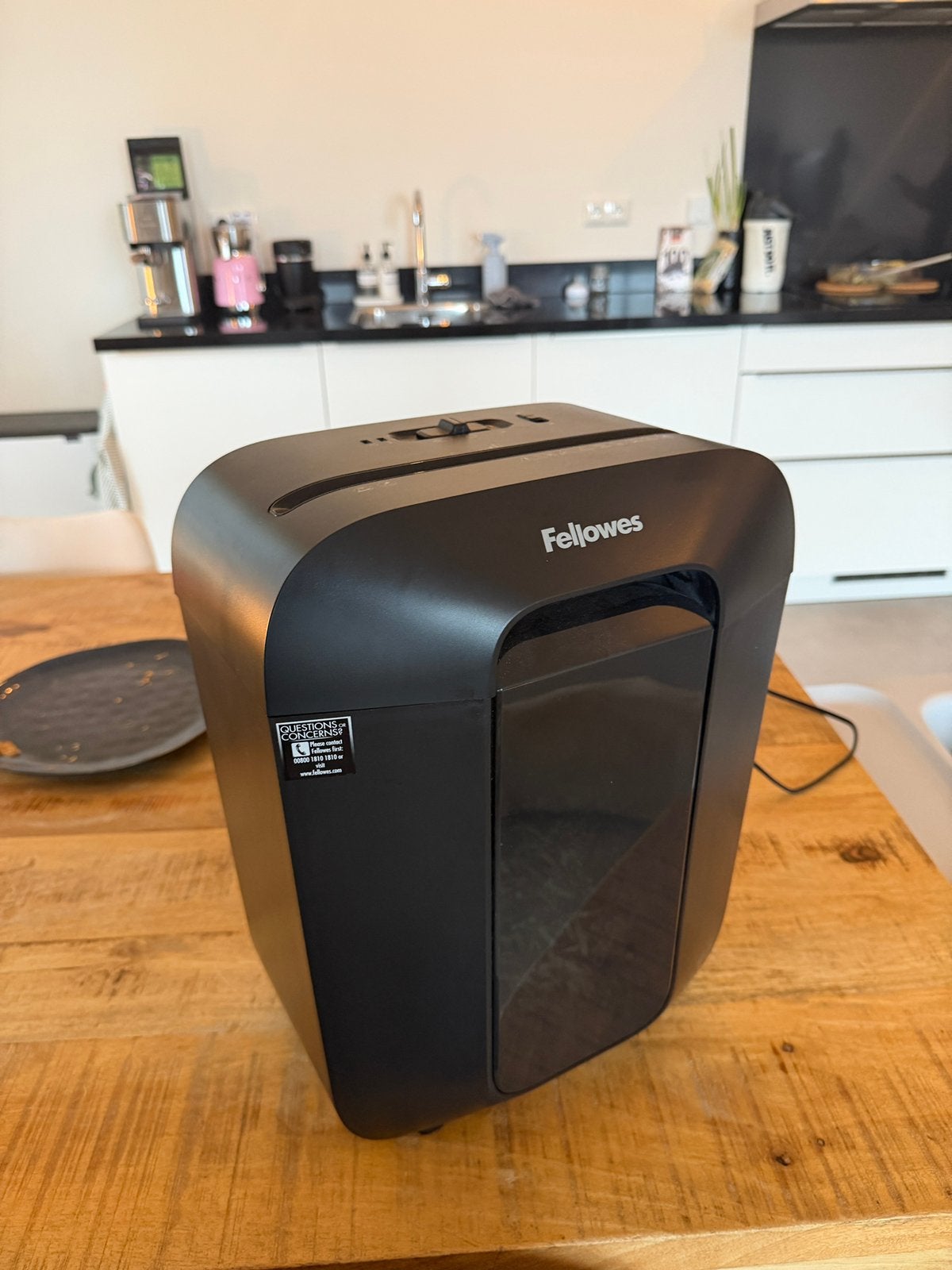 Fellowes LX50 papierversnipperaar, zwart, Ophalen, Zo goed als nieuw