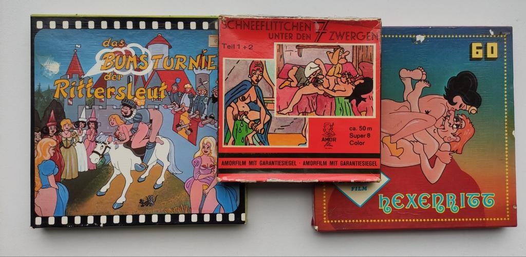 3 super 8 films voor de VOLWASSENEN, Ophalen of Verzenden, 8mm film