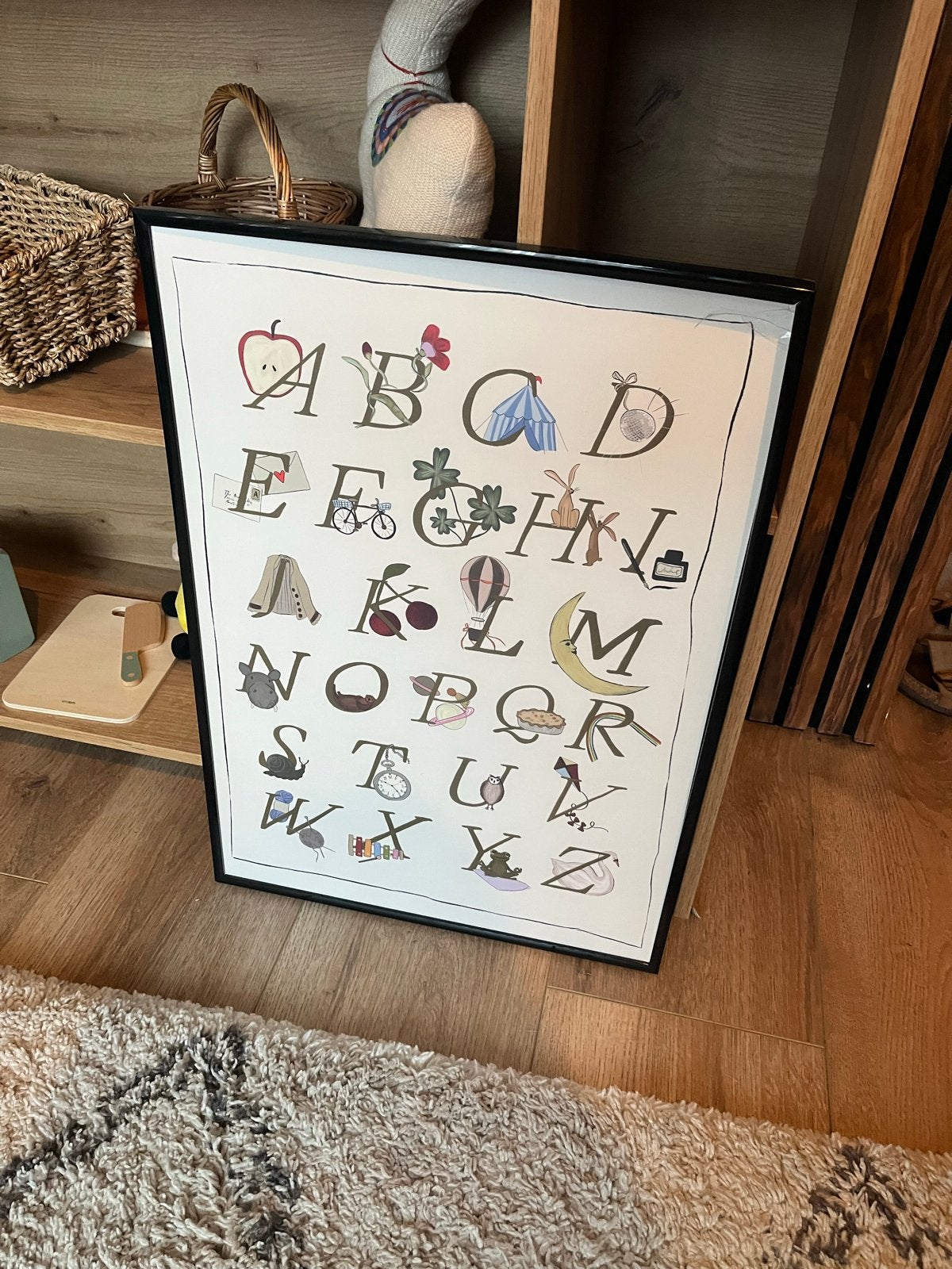 Alfabet print voor kinderkamer - Archive Store, 50 – 75, Minder dan 50 cm, Ophalen of Verzenden, Print