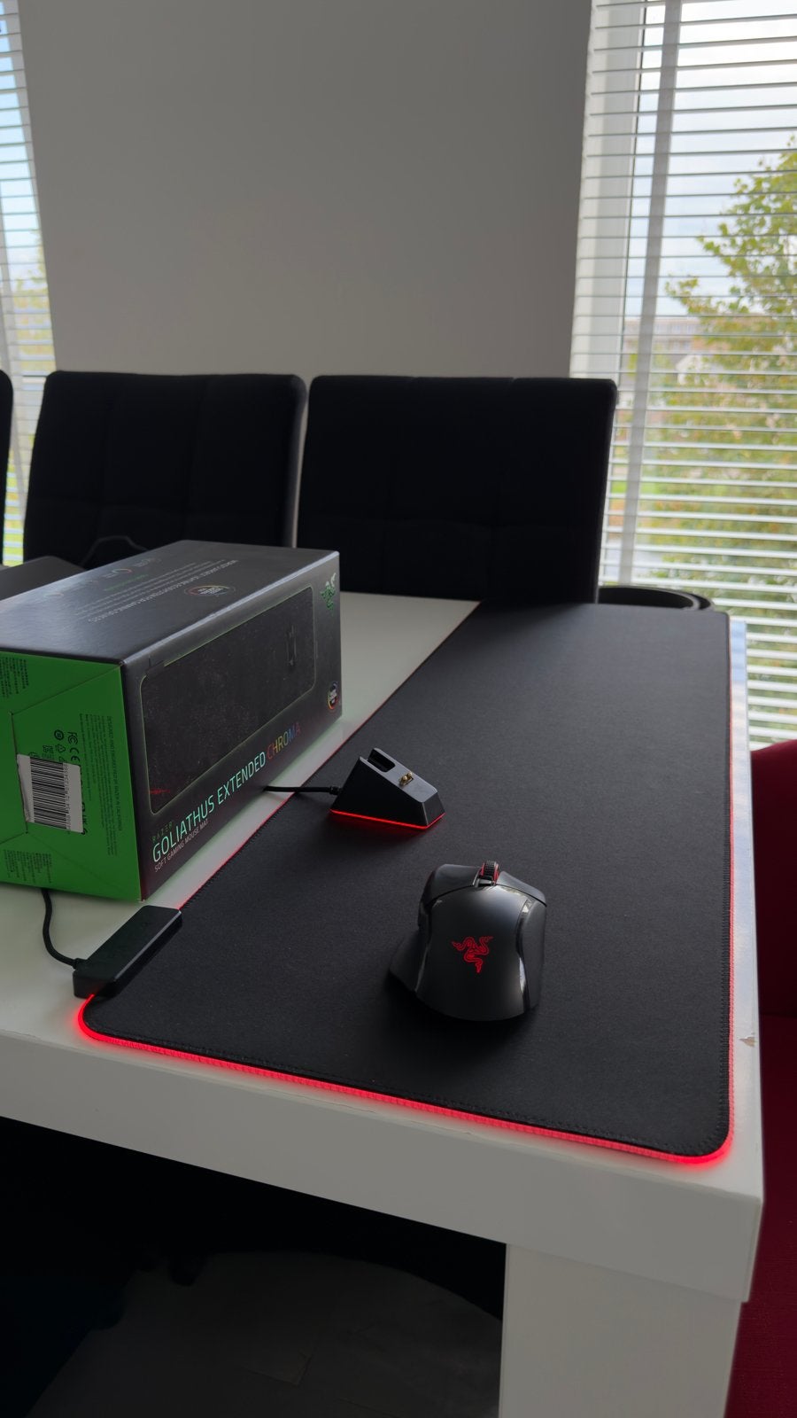 Razer Game Set: Razer Basilik V3 & Goliathus Extended Chroma, Rechtshandig, Muis, Gaming muis, Ophalen of Verzenden