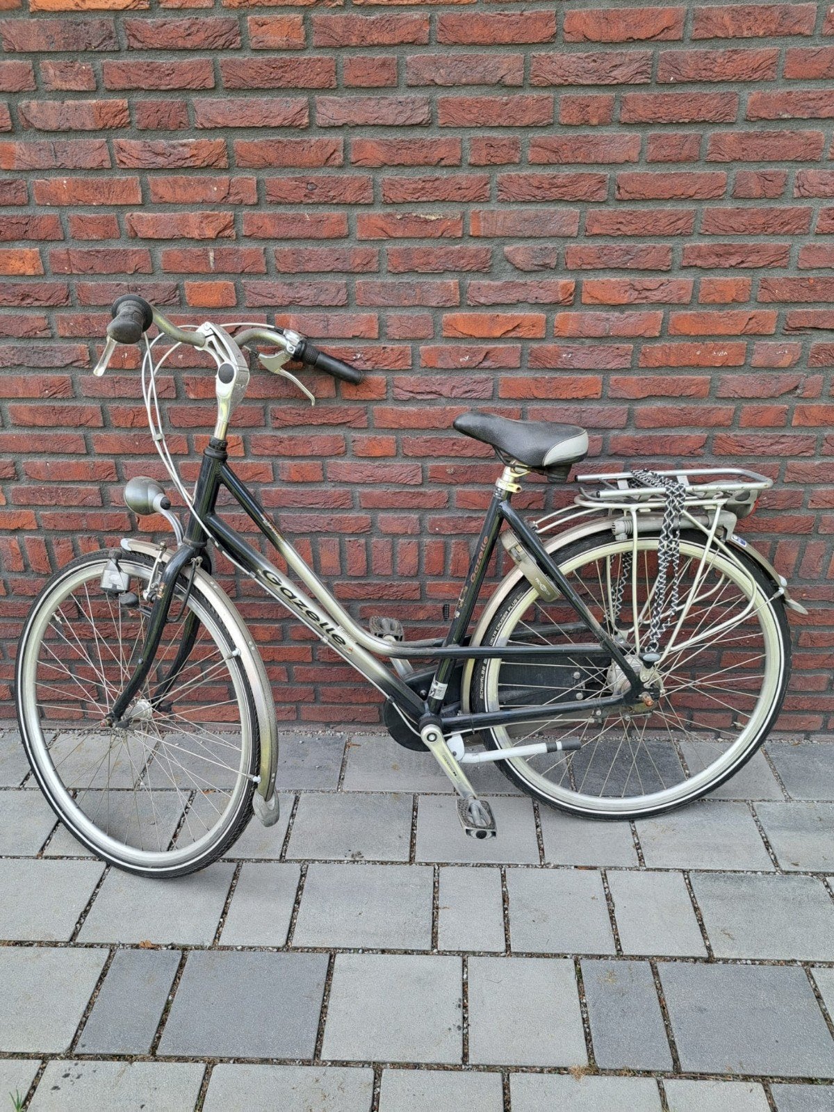 Gazelle damesfiets met 7 versnellingen en handrem, Fietsen en Brommers, Ophalen, Gebruikt, Velgrem, Versnellingen