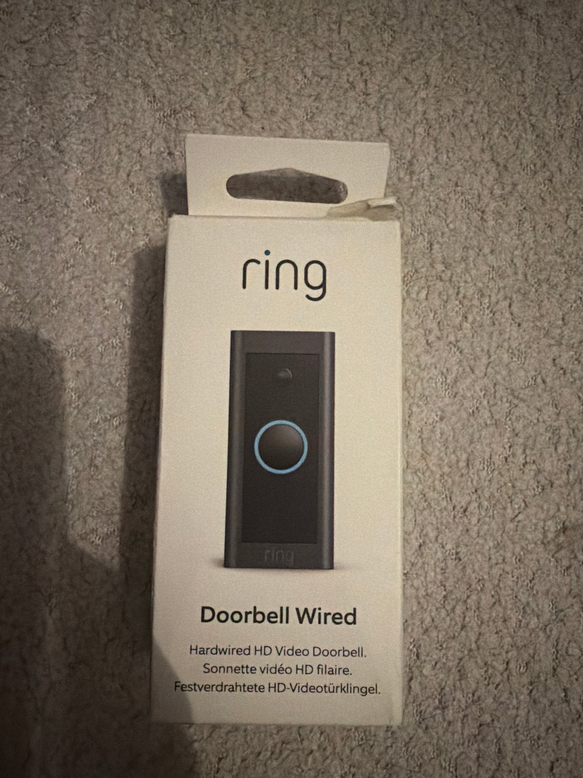Ring Doorbell Wired - Slimme videodeurbel, Ophalen, Bewegingsdetectiesensor, Nieuw, Bedraad