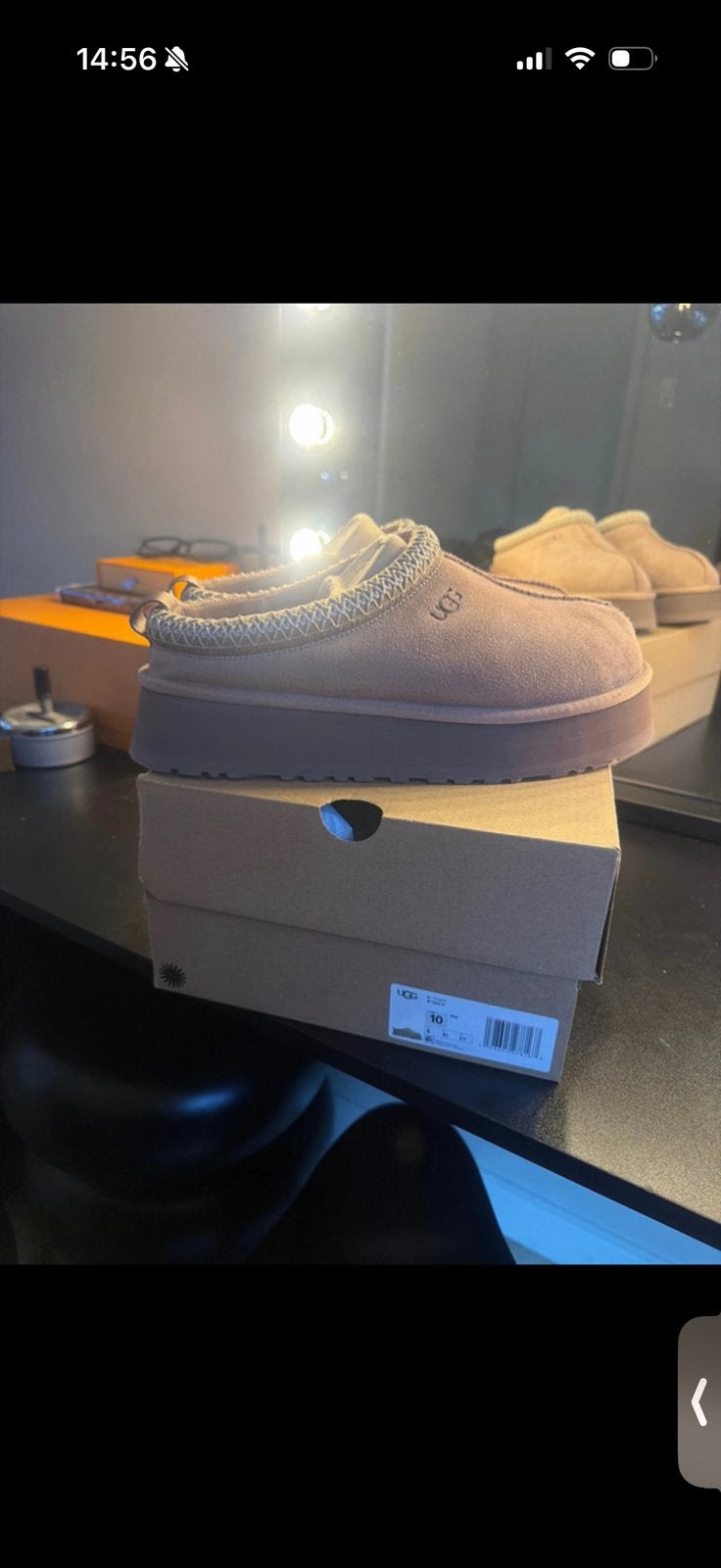 Ugg tazz maat 41, Kleding | Dames, Schoenen, Ophalen of Verzenden, Zo goed als nieuw, Zwart, Pantoffels of Sloffen