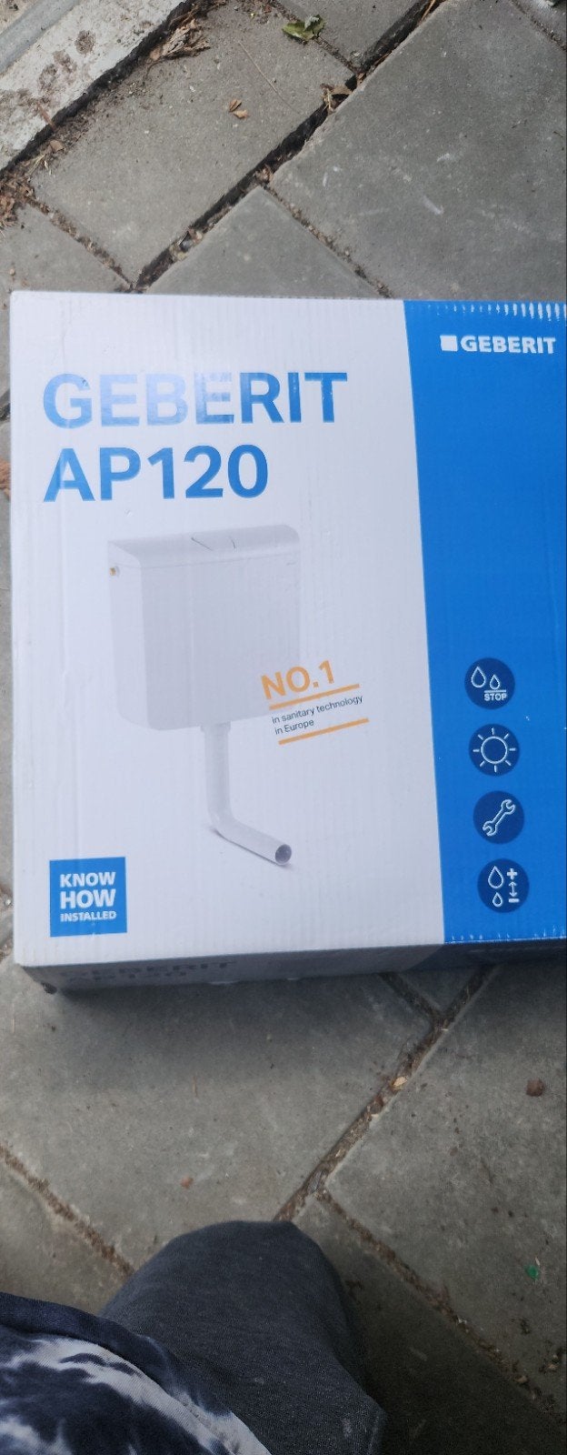 Geberit AP120 Opbouwreservoir - Nieuw in doos, Ophalen of Verzenden, Nieuw, Toilet
