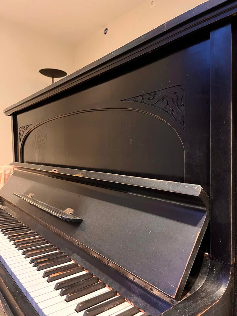 Antieke piano Otto & Carl Philipp, Berlin, Muziek en Instrumenten, Ophalen, Gebruikt, Zwart, Piano