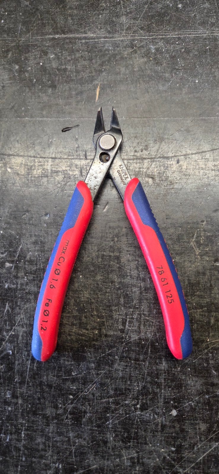 Knipex zijkniptang 130mm, Ophalen of Verzenden, Gebruikt, Tang, Knipex