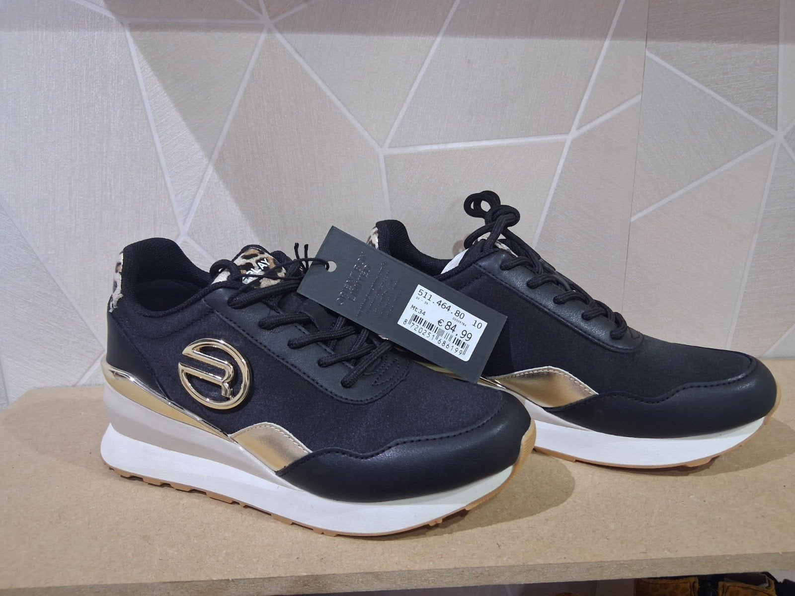 Replay sneakers maat 34, Zwart, Nieuw, Replay, Ophalen of Verzenden