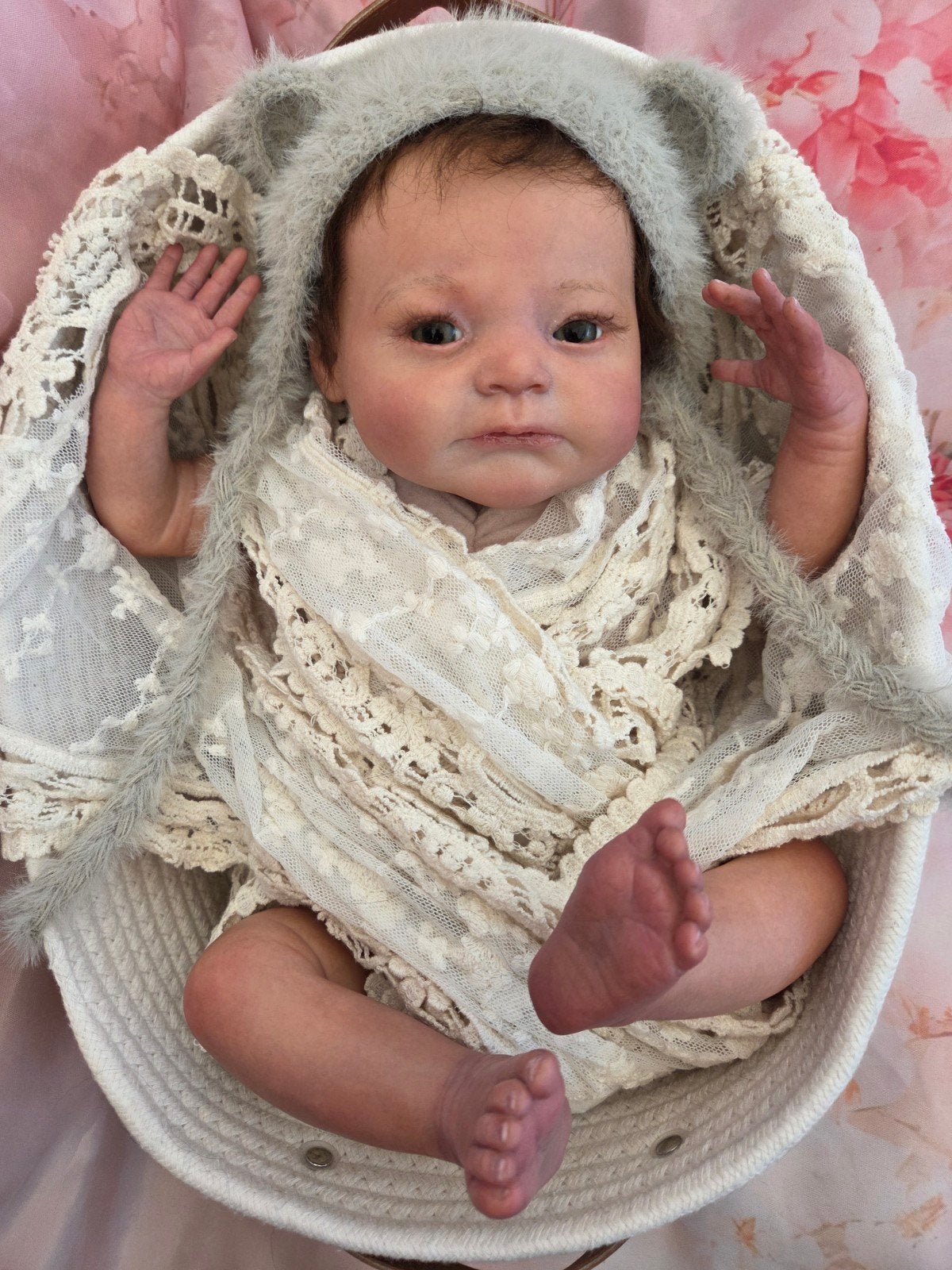 reborn nika van Melanie Gebhardt, Verzamelen, Ophalen of Verzenden, Nieuw, Pop, Levensecht of Reborn