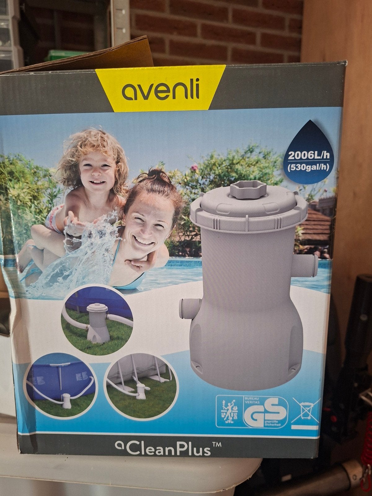 Avenli Zwembadpomp 2006L/h - Schoon en Helder Water, Tuin en Terras, Zwembad-toebehoren, Ophalen, Gebruikt, Zwembadpomp
