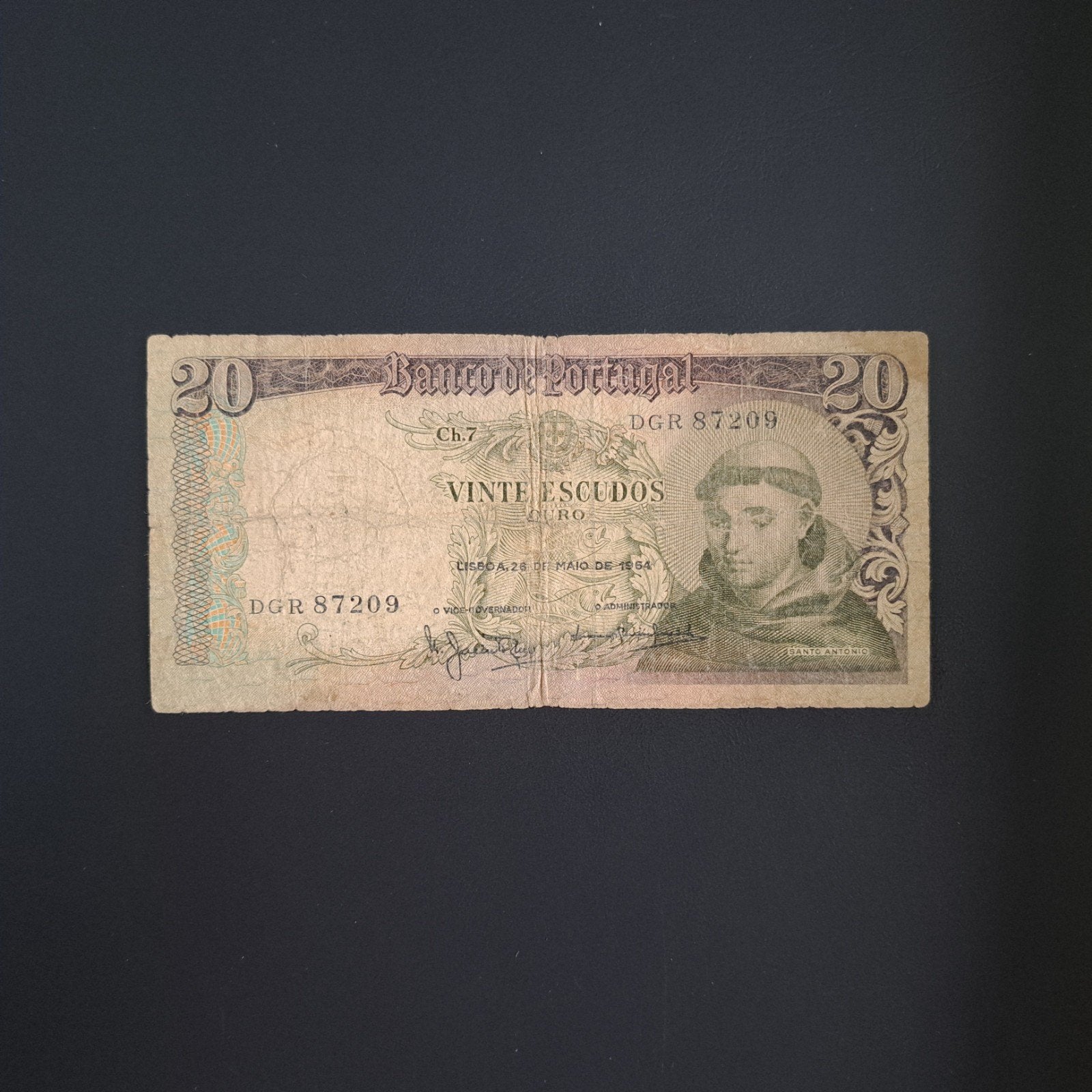 20 escudo Portugal #043, Verzenden, Overige landen, Los biljet