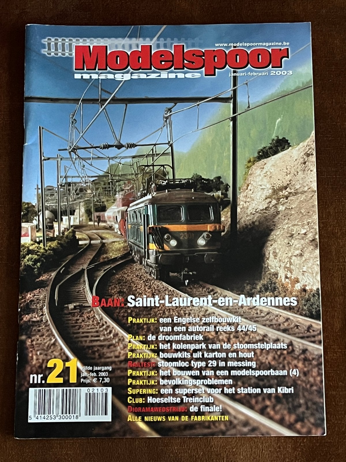 Modelspoor Magazine nr. 21 - Januari-Februari 2003, Ophalen, Gebruikt, Boek, Tijdschrift of Catalogus