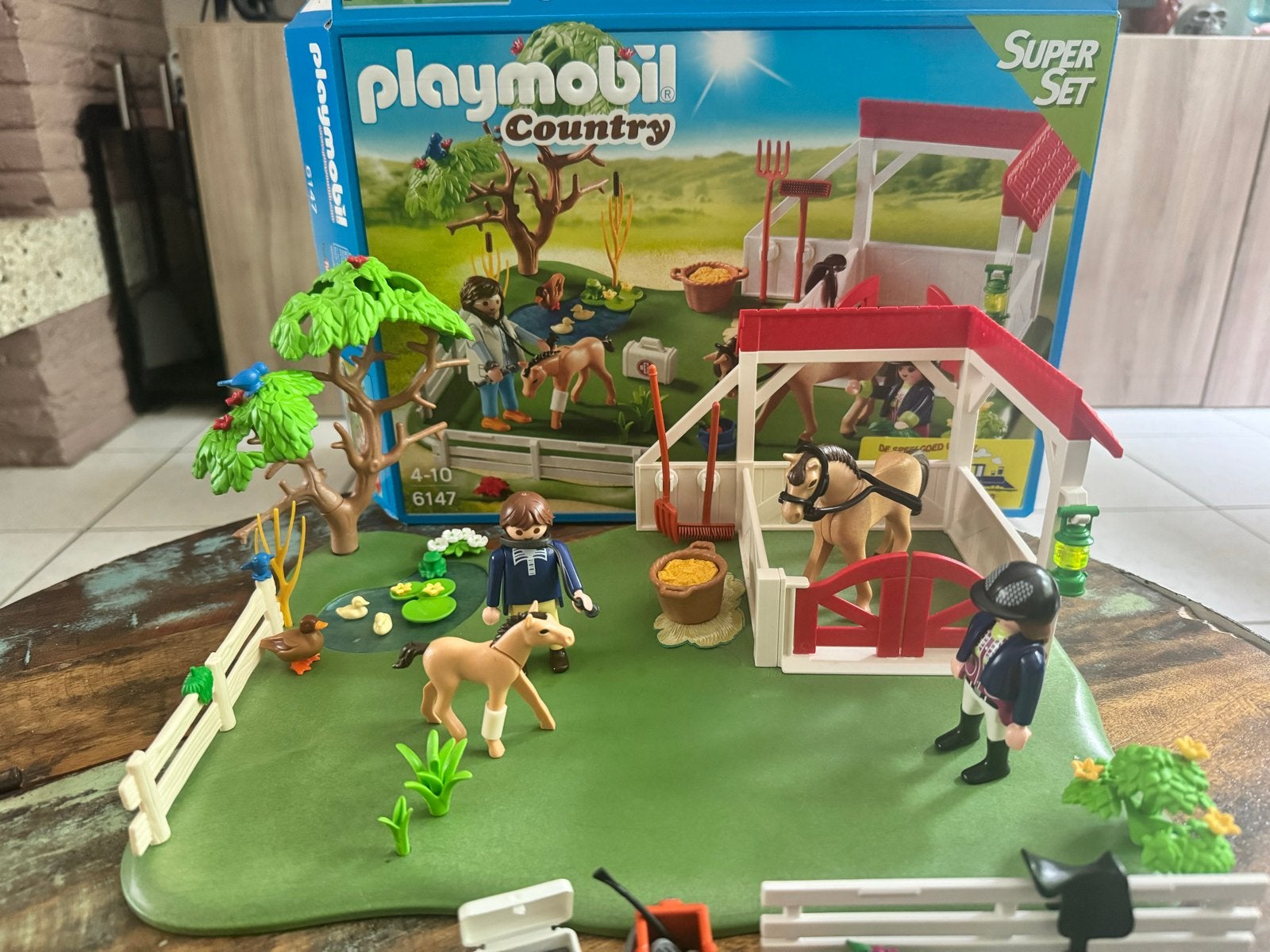 Playmobil Country Paardenstal (6147) met doos, Kinderen en Baby's, Speelgoed | Playmobil, Gebruikt, Complete set, Overige typen