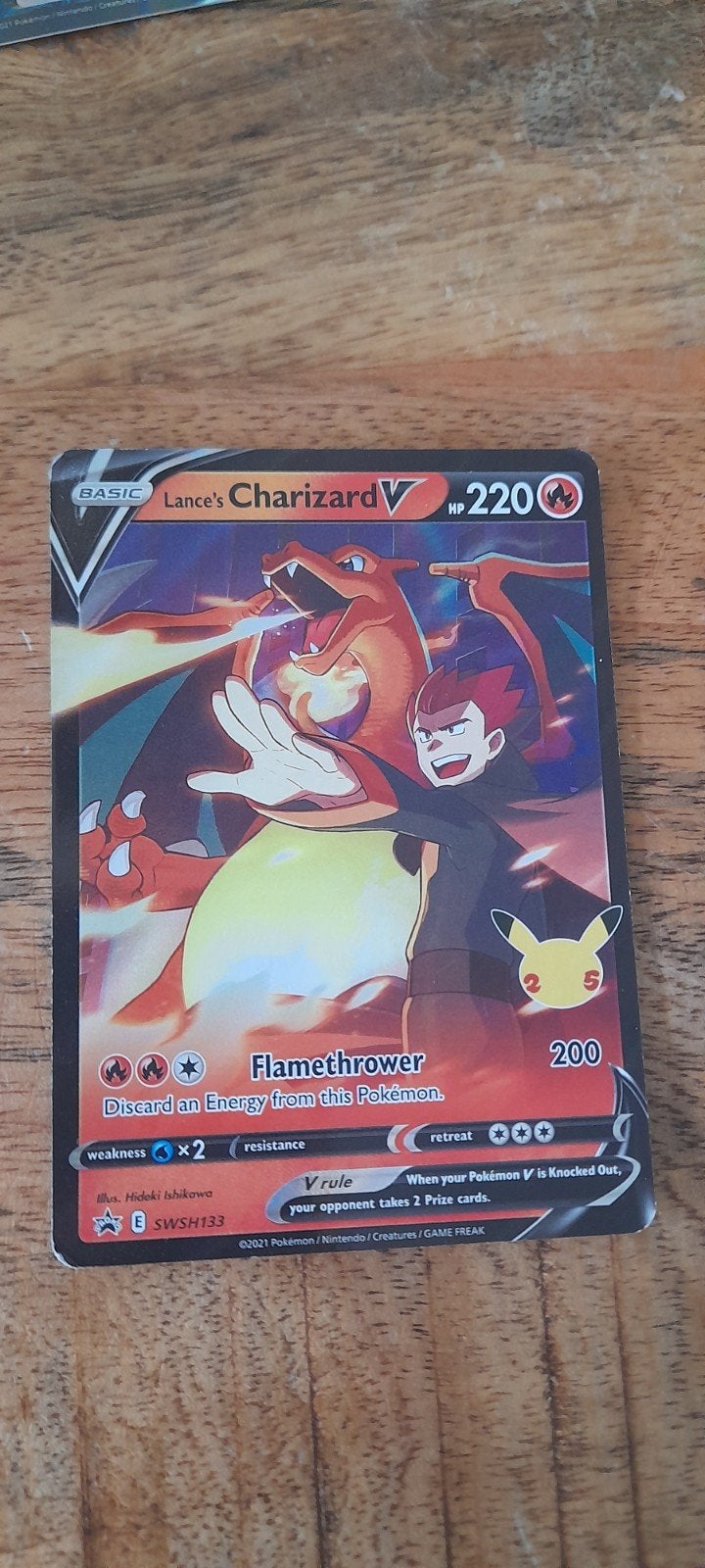 charizard v, Ophalen of Verzenden, Zo goed als nieuw, Losse kaart