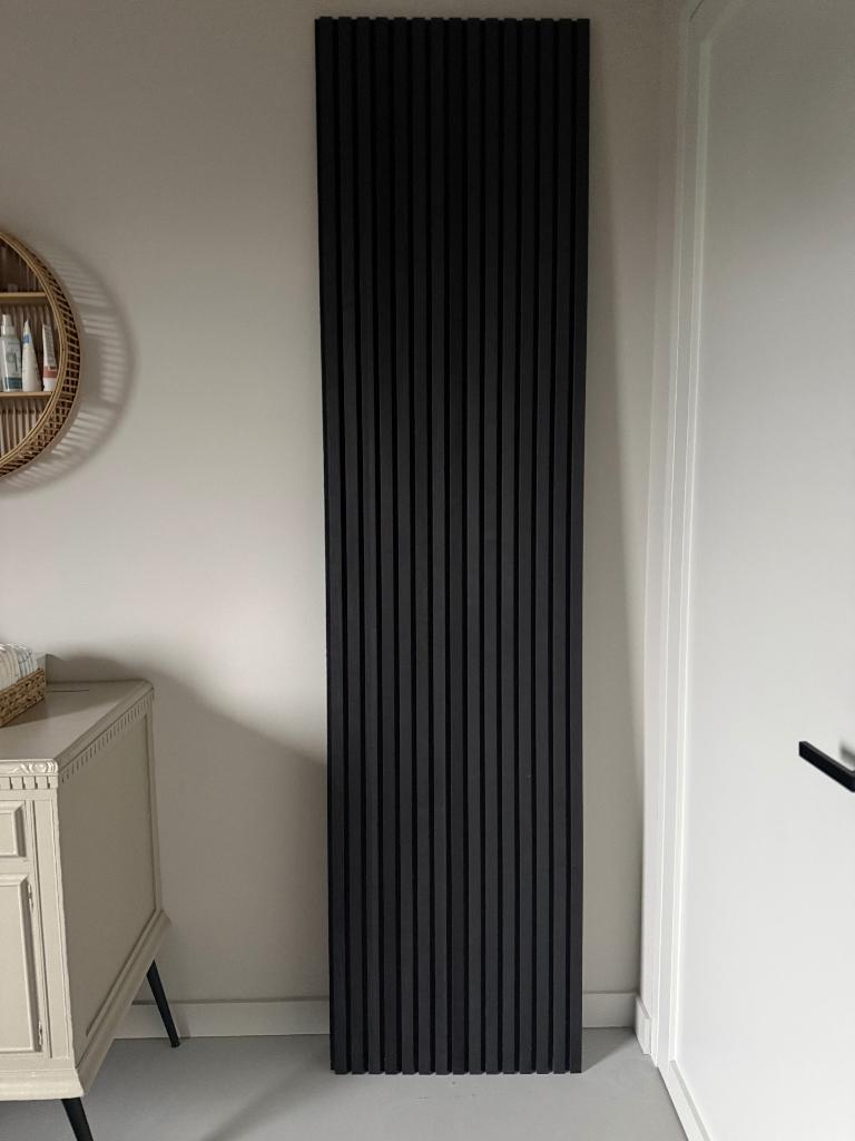 WoodUpp Akupanel Black Ash | 240 x 60 cm, Huis en Inrichting, Woonaccessoires | Wanddecoraties, Zo goed als nieuw, Ophalen