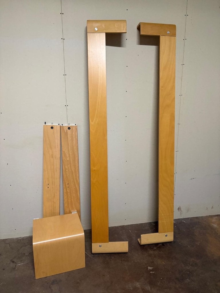 Auping Auronde 140x210 met tafeltje, Ophalen, Gebruikt, Bruin, 210 cm