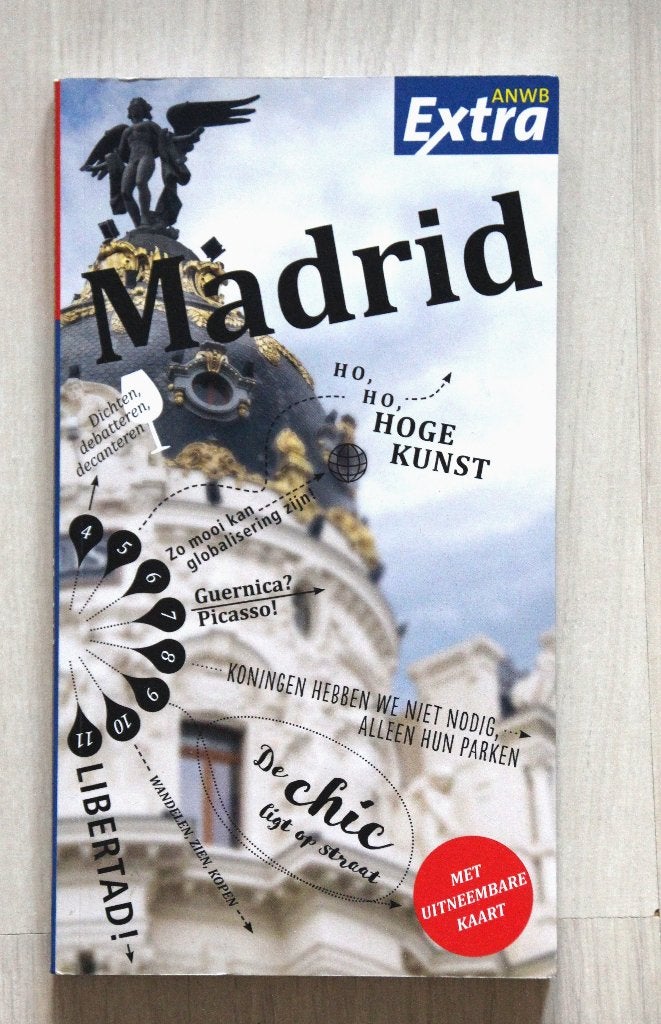 MADRID - Spanje - ANWB Extra + kaart - 2023, Europa, Ophalen of Verzenden, Reisgids of -boek, ANWB