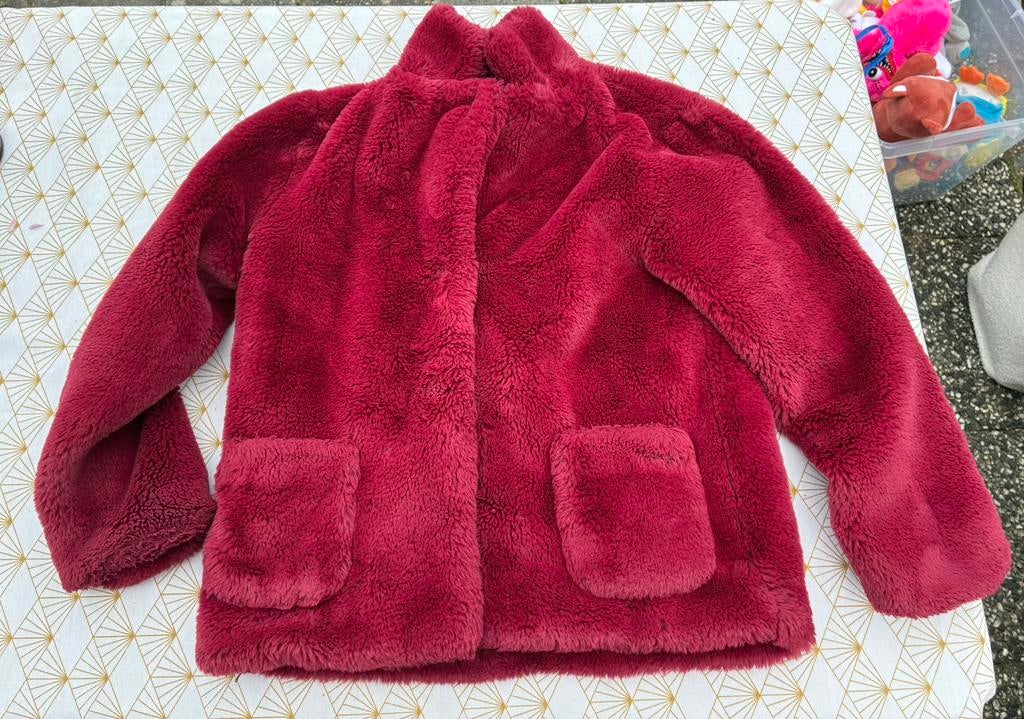 Pepe jeans fluffy jas maat xs/152, Ophalen of Verzenden, Gedragen, Maat 34 (XS) of kleiner, Rood