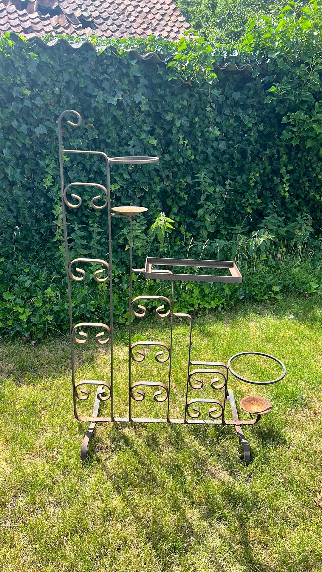 Brocante tuin rek voor planten., Ophalen, Zo goed als nieuw