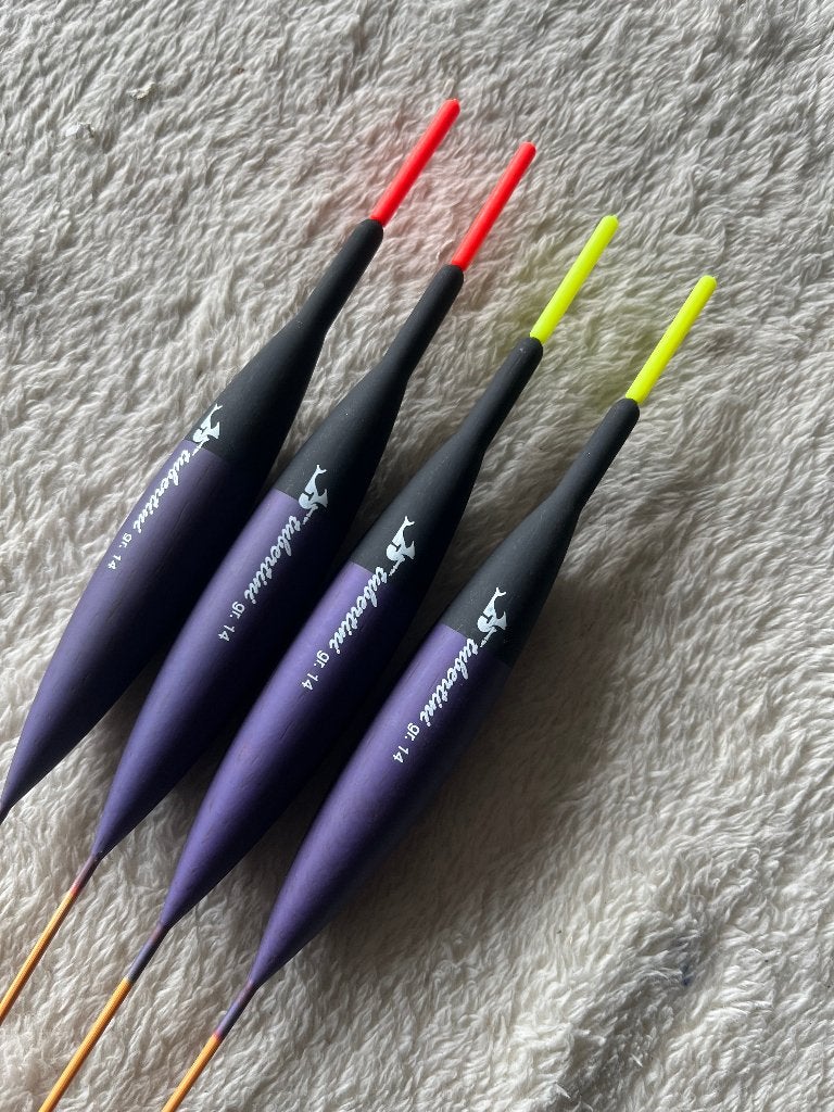 adv 373 / NIEUW set 4 dobbers TUBERTINI 12 gr, Watersport en Boten, Hengelsport | Witvissen, Ophalen of Verzenden, Nieuw, Dobber of Lood