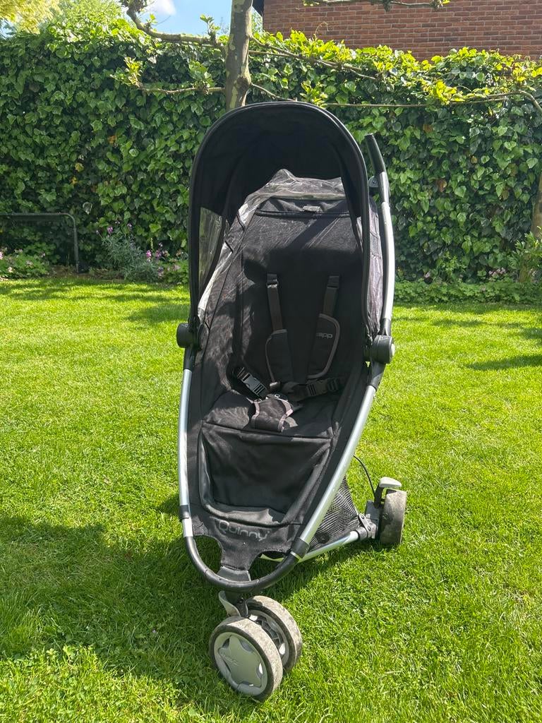 Quinny Zapp buggy zwart - klaar voor een volgende ronde!, Kinderen en Baby's, Ophalen, Gebruikt, Quinny, Zonnekap