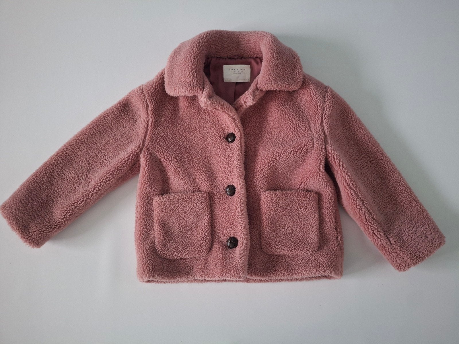 Zara Woman Teddy Jas Roze Maat M, Maat 38/40 (M), Ophalen of Verzenden, Zo goed als nieuw, Roze